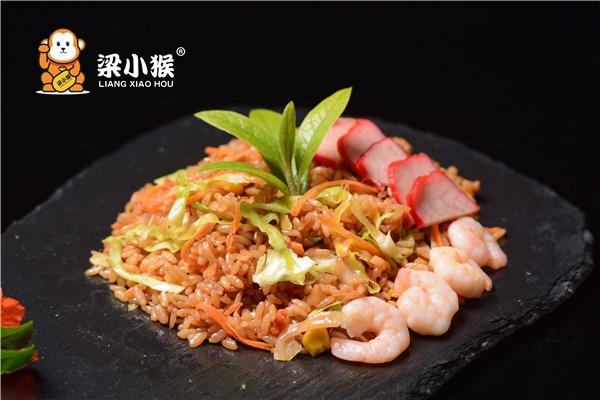 梁小猴港式铁板炒饭加盟