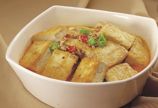 张燕鸡汁豆腐