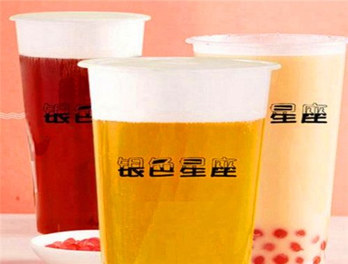 银色星座奶茶