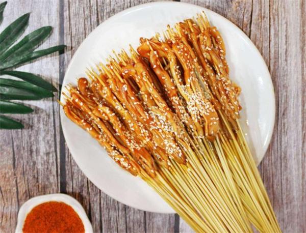 铁板鸭肠串